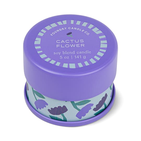 Foundry Candle Co. 5oz. Cactus Flower Soy Blend Candle Tin